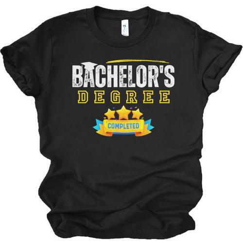 Bachelors Degree Graduation Senior Celebration Grad Party Unisex Jersey T-Shirt - Best Gift Smart