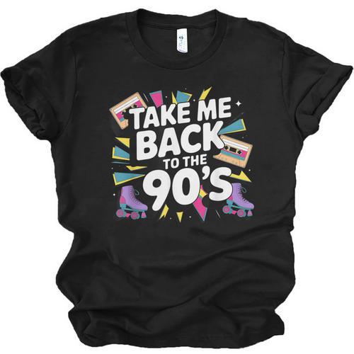 Take Me Back To The 90s Retro Nostalgia Unisex Jersey T-Shirt - Figerry