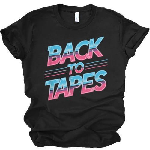 Back To Tapes Retro Cassette Mixtape 80s Nostalgia Unisex Jersey T-Shirt - Figerry