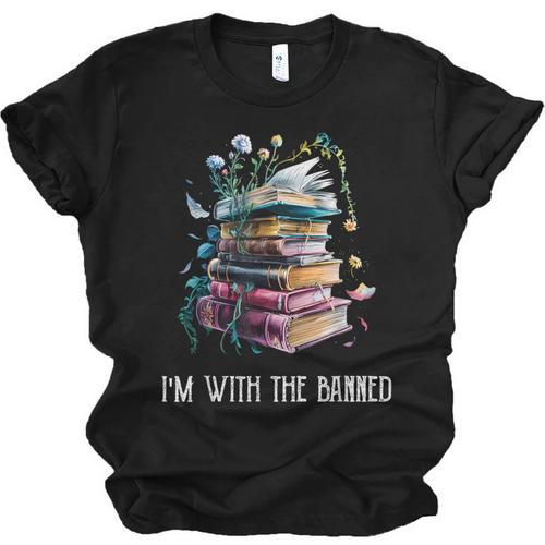 Im With The Banned Book Readers Librarians Read Banned Books Unisex Jersey T-Shirt - Bookorys