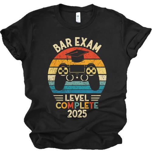 Bar Exam Level Complete 2025 Lawyer Law School Graduation Unisex Jersey T-Shirt - Best Gift Smart