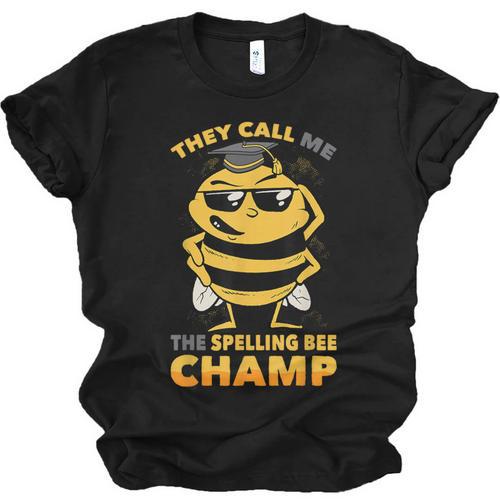 Bees They Call Me The Spelling Bee Champ Graduation Unisex Jersey T-Shirt - Best Gift Smart
