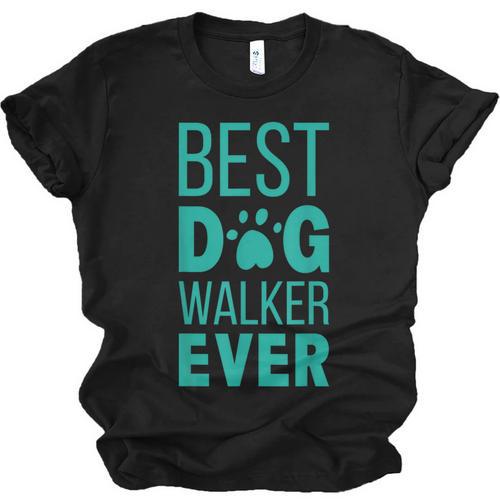 Best Dog Walker Ever Graduation New Shirt Dog Lover Unisex Jersey T-Shirt - Best Gift Smart