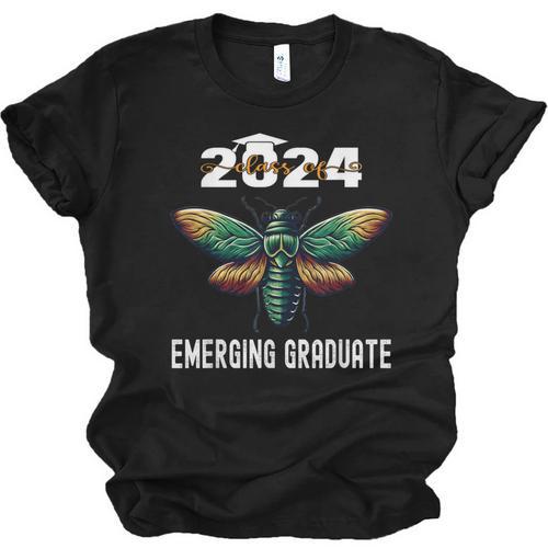 Biology Class Of 2024 Emerging Graduation For Him Unisex Jersey T-Shirt - Best Gift Smart