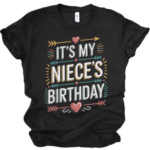 Boho Nostalgia It's My Niece's Birthday Women Kids Unisex Jersey T-Shirt - Figerry