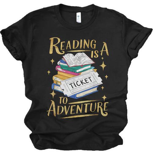 Book Adventure Library Student Teacher Book Unisex Jersey T-Shirt - Bookorys DE