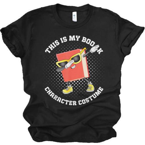 This Is My Book Character Costume- Dabbing Book Kids Unisex Jersey T-Shirt - Bookorys