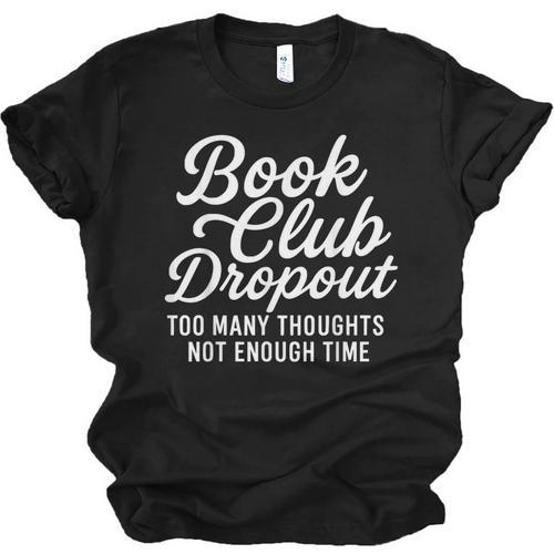 Book Club Droppout Introvert Reader Tee Unisex Jersey T-Shirt - Raresse