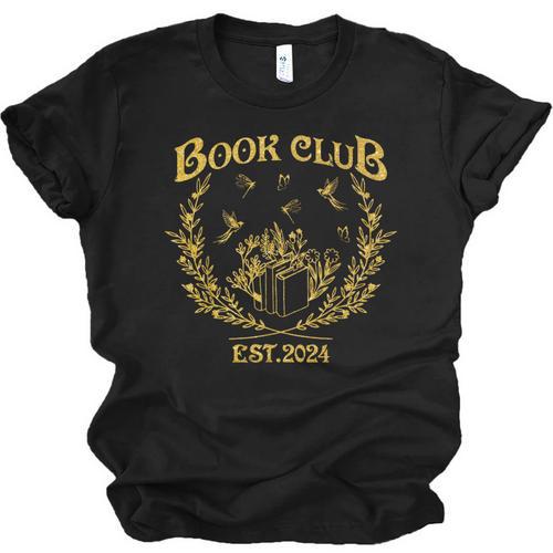 Book Club Since Reading Club EST 2024 Book Lover Social Club Unisex Jersey T-Shirt - Bookorys DE