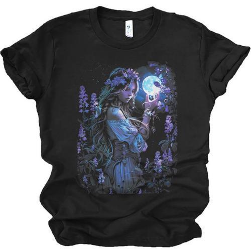 Book Fantasy Art Beautiful Elf Princess Fairy Unisex Jersey T-Shirt - Bookorys
