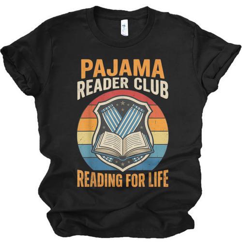 Book And Pajamas Reading Bedtime Unisex Jersey T-Shirt - Bookorys