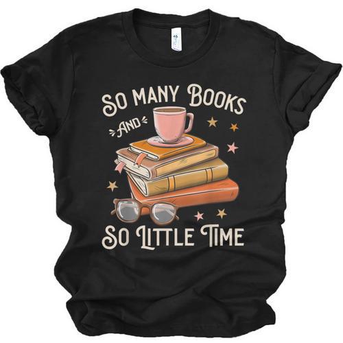 Book Reading Kafee Librarian Vele Books And Little Time Unisex Jersey T-Shirt - Bookorys UK