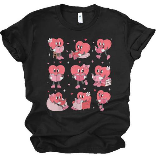 All Booked For Valentine Book Teacher Kids Girls Boys Unisex Jersey T-Shirt - Bookorys