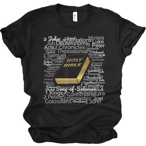 Books Of The Bible Unisex Jersey T-Shirt - Bookorys CA