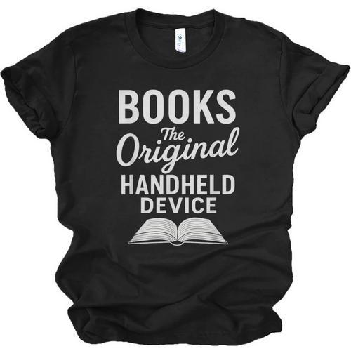 Books The Original Handheld Device – Reading Unisex Jersey T-Shirt - Bookorys