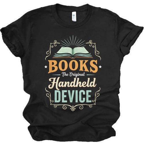 Books The Original Handheld Device Unisex Jersey T-Shirt - Bookorys UK