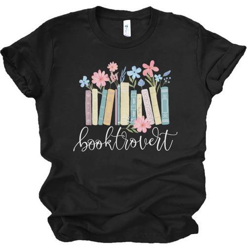 Booktrovert Book Lover Reading Bookworm Reader Unisex Jersey T-Shirt - Bookorys AU