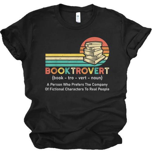 Booktrovert Definition Book Lover Unisex Jersey T-Shirt - Bookorys DE