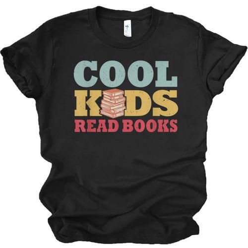 Bookworm Cool Kids Read Books Book Lover Reading Unisex Jersey T-Shirt - Bookorys