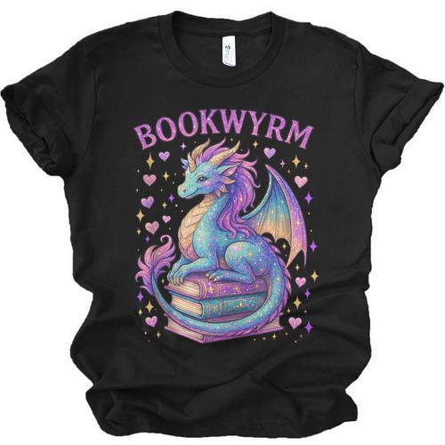 Bookwyrm Just a Girl Who Loves Dragons Books Dragon Reader Unisex Jersey T-Shirt - Bookorys