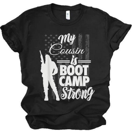 Boot Camp Graduation Military Cousin Support Tee Unisex Jersey T-Shirt - Best Gift Smart