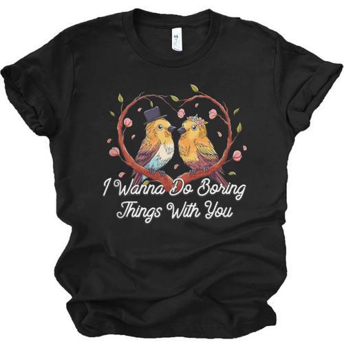 Do Boring Things With You Introvert Couples Antisocial Unisex Jersey T-Shirt - Raresse