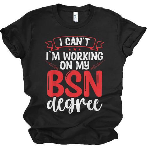 BSN Nurse Graduation Essentials BSN Nursing School Student Unisex Jersey T-Shirt - Best Gift Smart