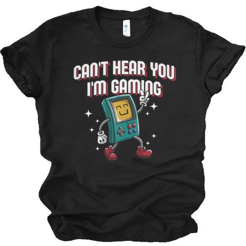 Cant Hear You Im Gaming Introvert Gamer Antisocial Unisex Jersey T-Shirt - Raresse