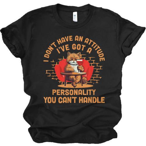 Cat Drinking Wine Solitude Party Introvert Personality For Men Women Unisex Jersey T-Shirt - Raresse