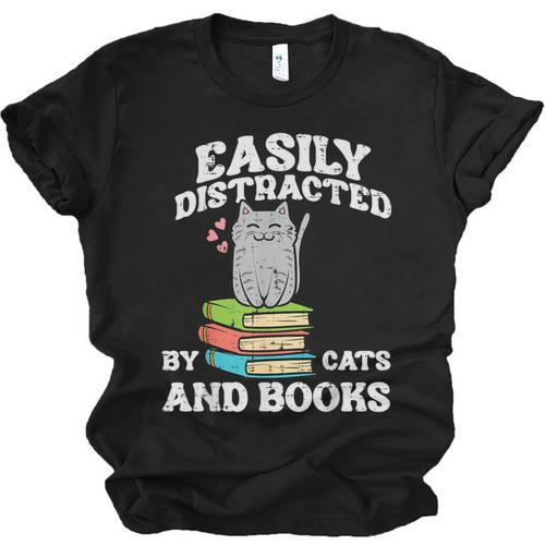 Cats And Books Read Reading Librarian Book Across America Unisex Jersey T-Shirt - Bookorys AU