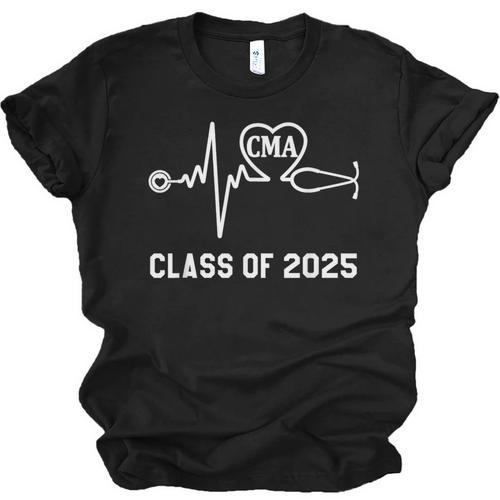 Certified Medical Assistant CMA Graduation Class Of 2025 Unisex Jersey T-Shirt - Best Gift Smart