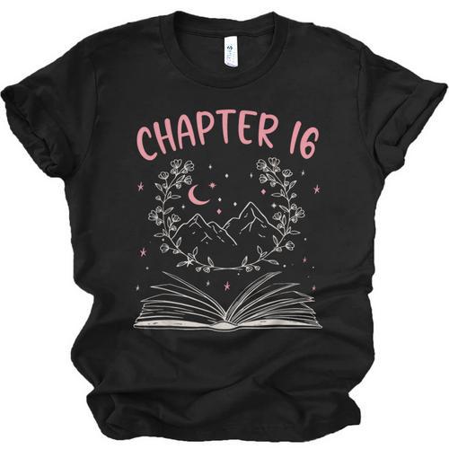 Chapter 16 Birthday Reading Book Lovers 16 Year Old Unisex Jersey T-Shirt - Bookorys