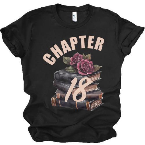 Chapter 18 18th Birthday Women Book Lovers Its My Birthday Unisex Jersey T-Shirt - Bookorys