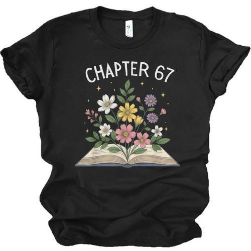 Chapter 67th Birthday Bookworm 67 Memes Book Lovers Unisex Jersey T-Shirt - Bookorys DE