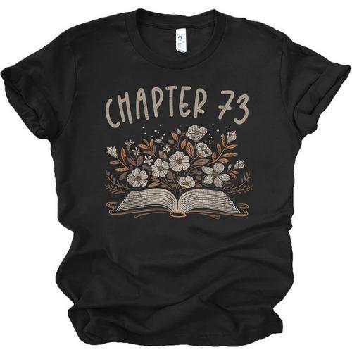Chapter 73rd Birthday Bookworm 73 Years Old For Book Lovers Unisex Jersey T-Shirt - Bookorys