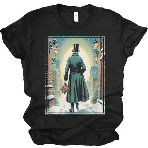 Charles Dickens Christmas Classic Book Ebeneezer Scrooge -Adults Kids Small Short Sleeve T-Shirt Unisex Jersey T-Shirt - Bookorys UK