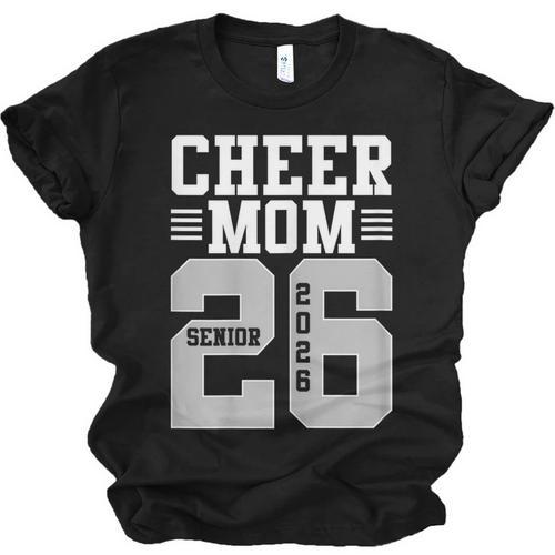 Cheer Mom Senior 2026 Cheerleaders Graduation Mother Unisex Jersey T-Shirt - Best Gift Smart