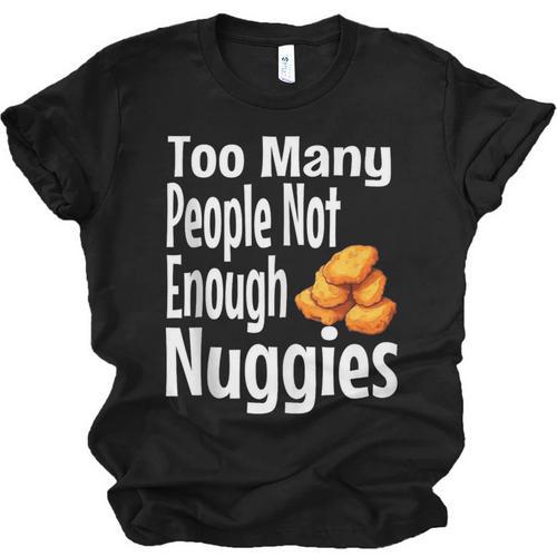 Chicken Nugget Saying Introvert Nuggie Foodie Food Unisex Jersey T-Shirt - Raresse