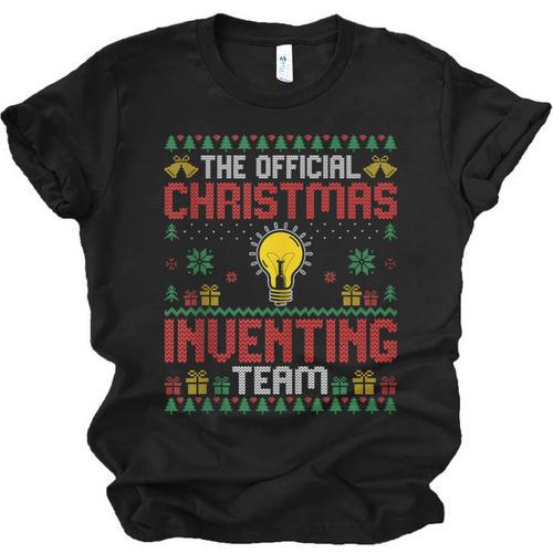 Christmas Inventing Team Inventing Introvert Xmas Unisex Jersey T-Shirt - Raresse