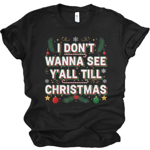 Christmas Sarcastic Introvert Holiday Shirt Unisex Jersey T-Shirt - Raresse