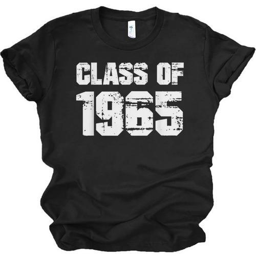 Class Of 1965 High School College Graduation Reunion Unisex Jersey T-Shirt - Best Gift Smart