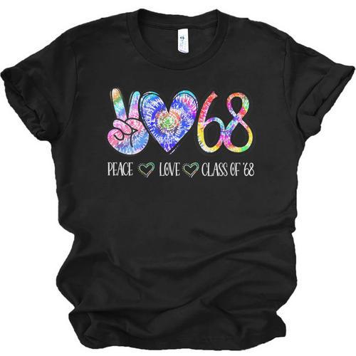 Class Of 1968 Shirt Tie Dye Senior Graduation Class Reunion Unisex Jersey T-Shirt - Best Gift Smart