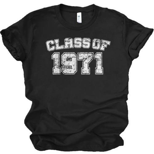 Class Of 1971 71 School Tee Shirt Graduation Class Party Unisex Jersey T-Shirt - Best Gift Smart