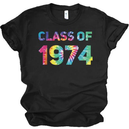 Class Of 1974 School Reunion College Highschool Graduation Unisex Jersey T-Shirt - Best Gift Smart