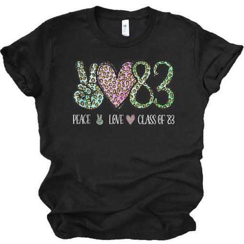 Class Of 1983 Shirt Leopard Senior Graduation Class Reunion Unisex Jersey T-Shirt - Best Gift Smart