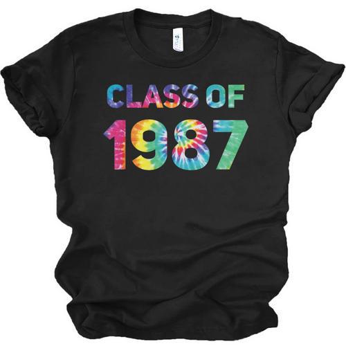 Class Of 1987 School Reunion College Highschool Graduation Unisex Jersey T-Shirt - Best Gift Smart