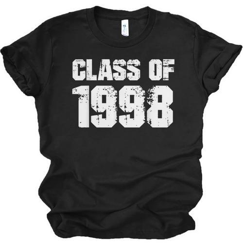 Class Of 1998 High School College Graduation Reunion Unisex Jersey T-Shirt - Best Gift Smart