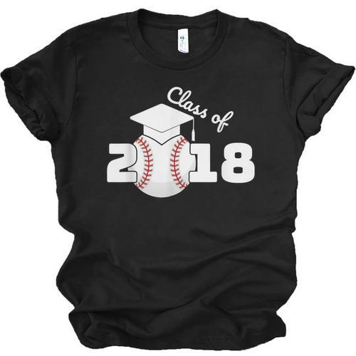 Class Of 2018 Baseball Senior Graduation Shirt Grad Unisex Jersey T-Shirt - Best Gift Smart
