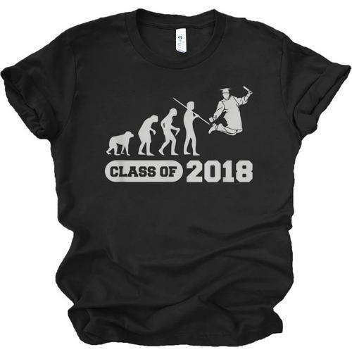 Class Of 2018 Graduation Evolution Unisex Jersey T-Shirt - Best Gift Smart