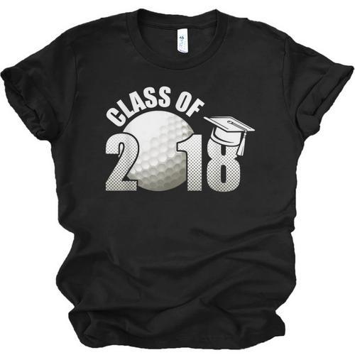 Class Of 2018 Shirts Graduation Senior Golf Unisex Jersey T-Shirt - Best Gift Smart